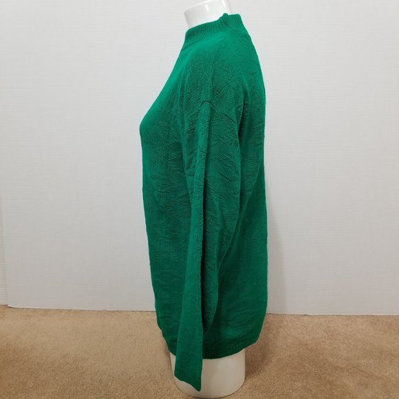 Serious Affairs sweater Small NWT geometric diamond pullover mock neck VINTAGE - Picture 2 of 9